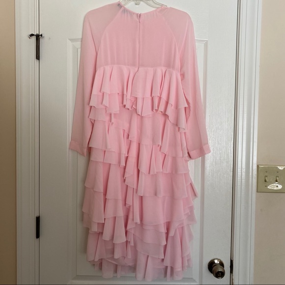 French Connection - Pink Layered Ruffle Dress - Picture 3 of 3